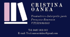 Cristina Oanea, sworn translator-interpreter Romanian-French-Romanian in Belgium